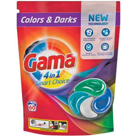 GAMA 60 PRAŃ KAPSUŁKI 4IN1 COLOR/DARKS.