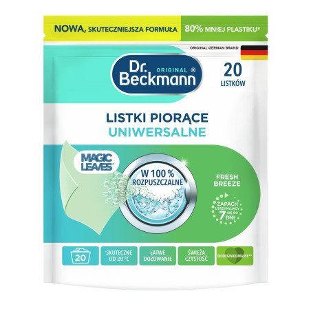 DE DR BECKMANN MAGICZNE LISTKI DO PRANIA UNIWERSALNE